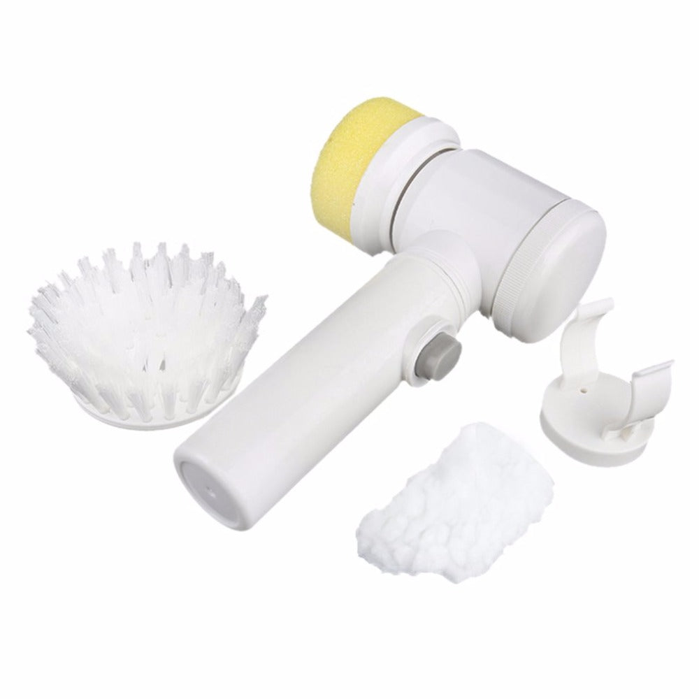 5 in 1 Kitchen Household Handheld Groove Multi-Function Electric Cleaning Brush