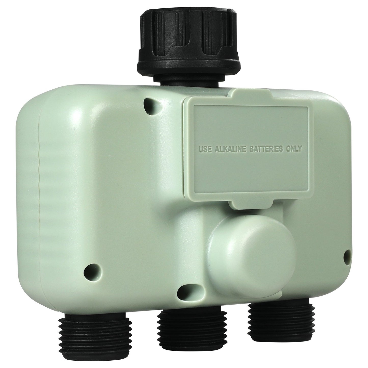 Water Timer, 3 Outlets, Hose Watering Sprinkler Timer, with 3 Independent Watering Zone LCD Display Rain Delay Mode Manual Mode 360 Brass Inlet Metal Filter, IPX6 Waterproof for Yard Watering