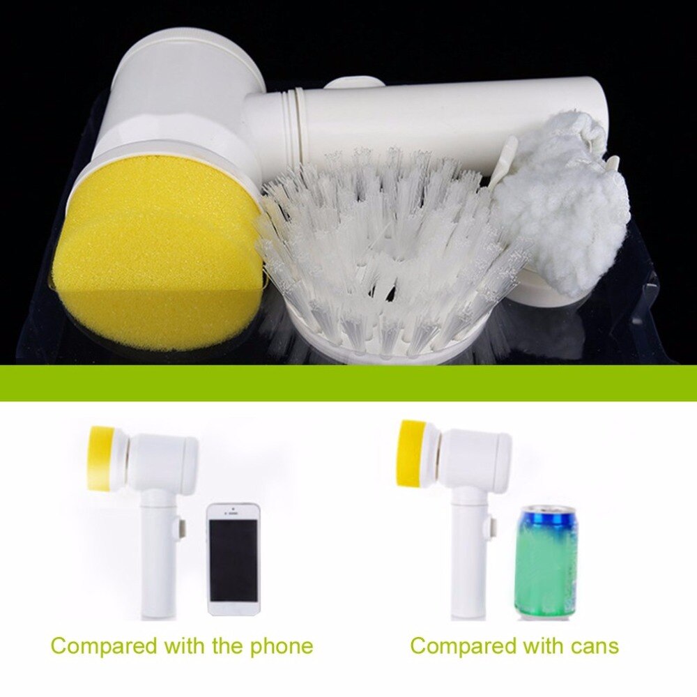 5 in 1 Kitchen Household Handheld Groove Multi-Function Electric Cleaning Brush