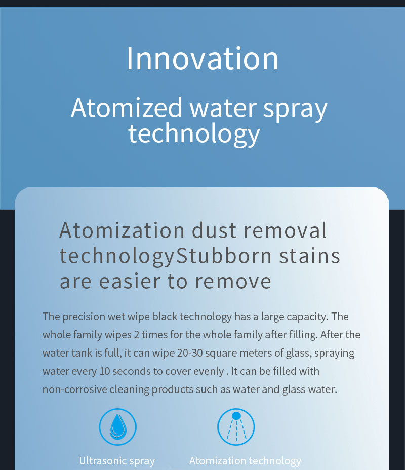 Automated Window Cleaning Robot with Remote Control and Integrated Water Spray for Glass, Tiles, and Doors