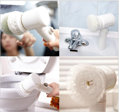 5 in 1 Kitchen Household Handheld Groove Multi-Function Electric Cleaning Brush