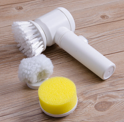5 in 1 Kitchen Household Handheld Groove Multi-Function Electric Cleaning Brush